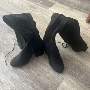 Fashion Nova Black Heeled Boots